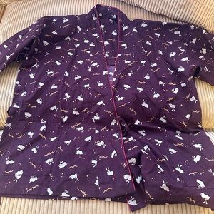 Japanese rabbit samue loungewear pajama women
